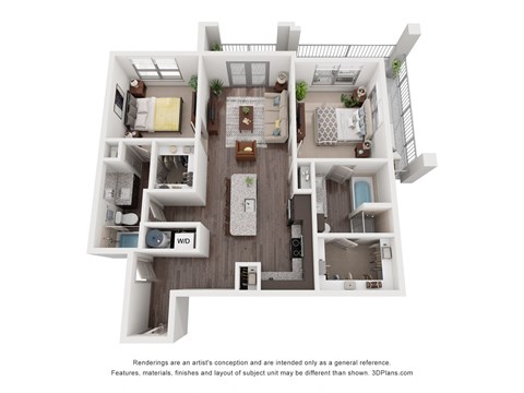a 1 bedroom floor plan  395